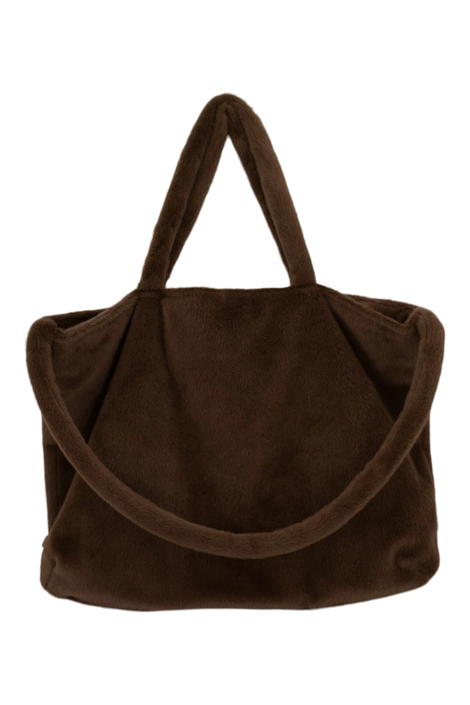 Zusss | Shopper faux fur chocoladebruin Zusss | Shopper faux fur chocoladebruin