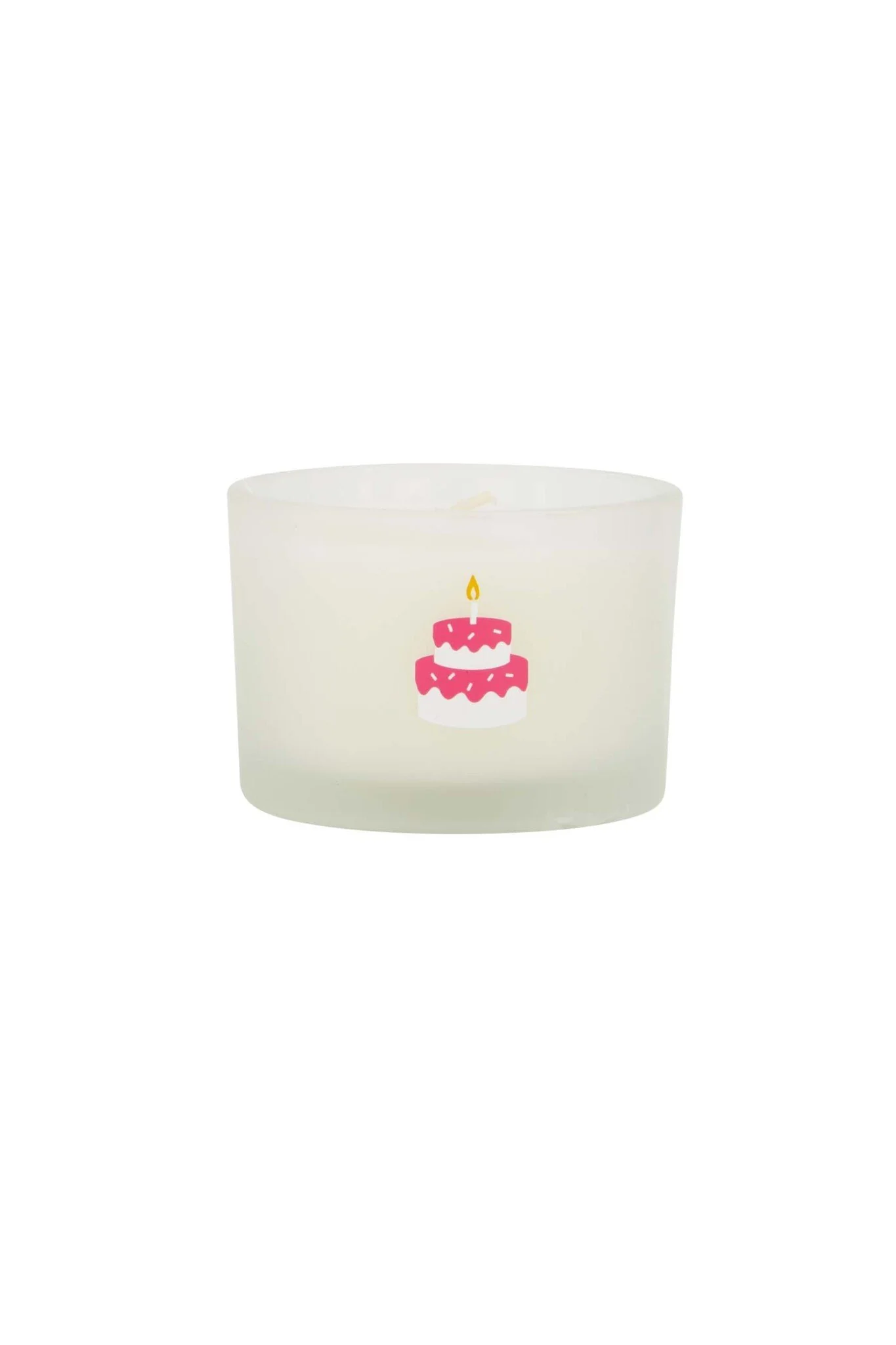 Zusss | Geurkaarsje glas taart wit/roze