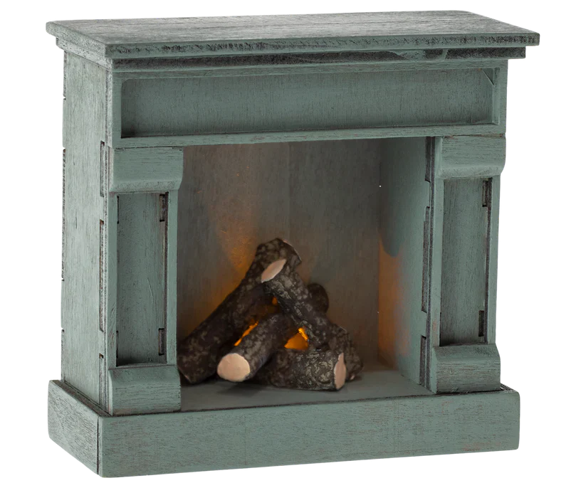 Maileg – Haardvuur – Vintage blue.