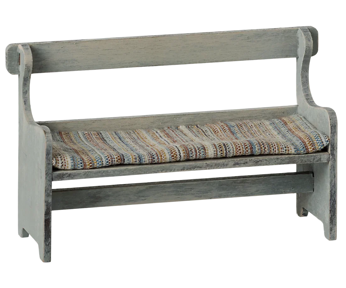 Maileg – Houten bankje- Vintage off white.