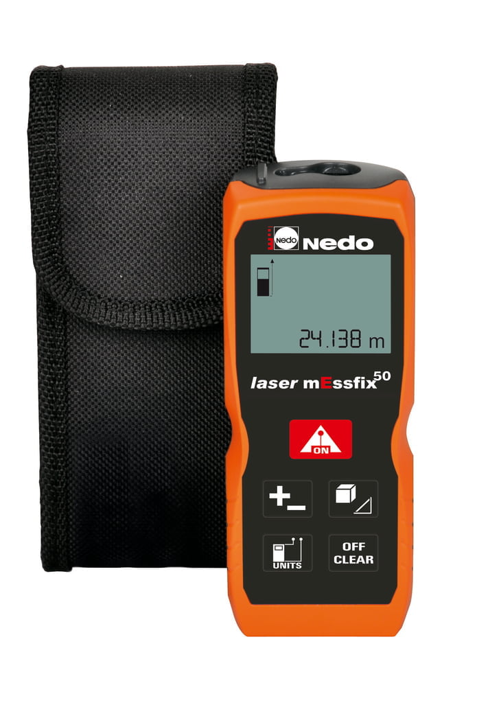 Laser-Messfix 50 handmeter, Meetgereedschap, zwart/oranje