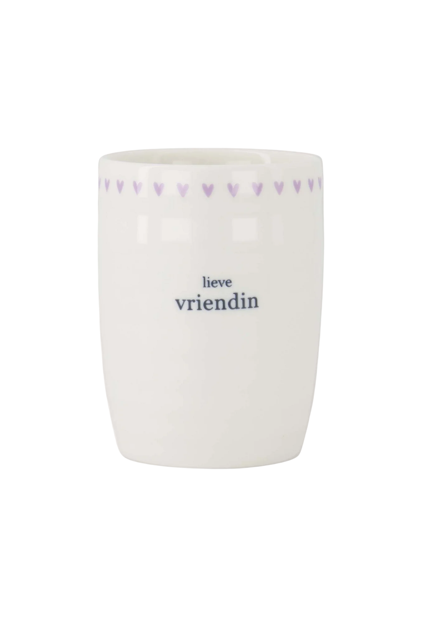 Zusss | Koffiemok lieve vriendin wit/lila