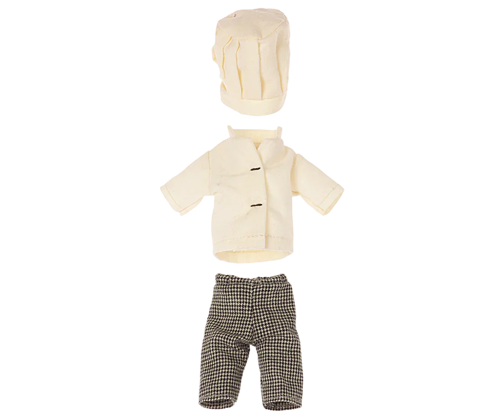 Maileg – Chef Mouse kleertjes – Koks kleding – Grote broer en zus muis.