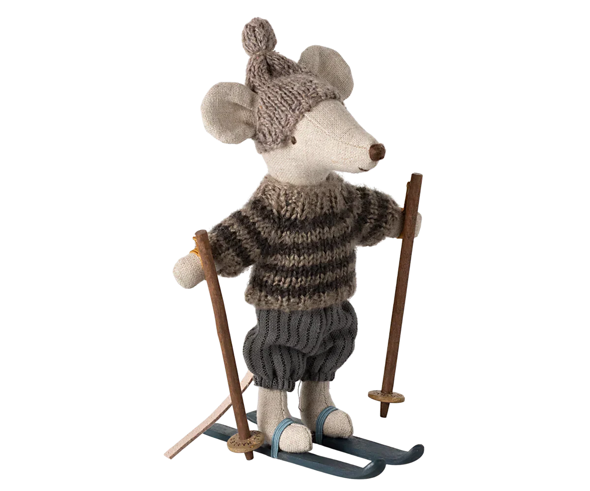 Maileg – Winter muis met ski set – Grote broer.