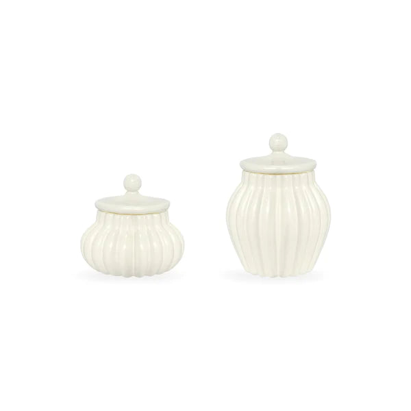 Aizulhomey – Voorraadpotten set, off white.