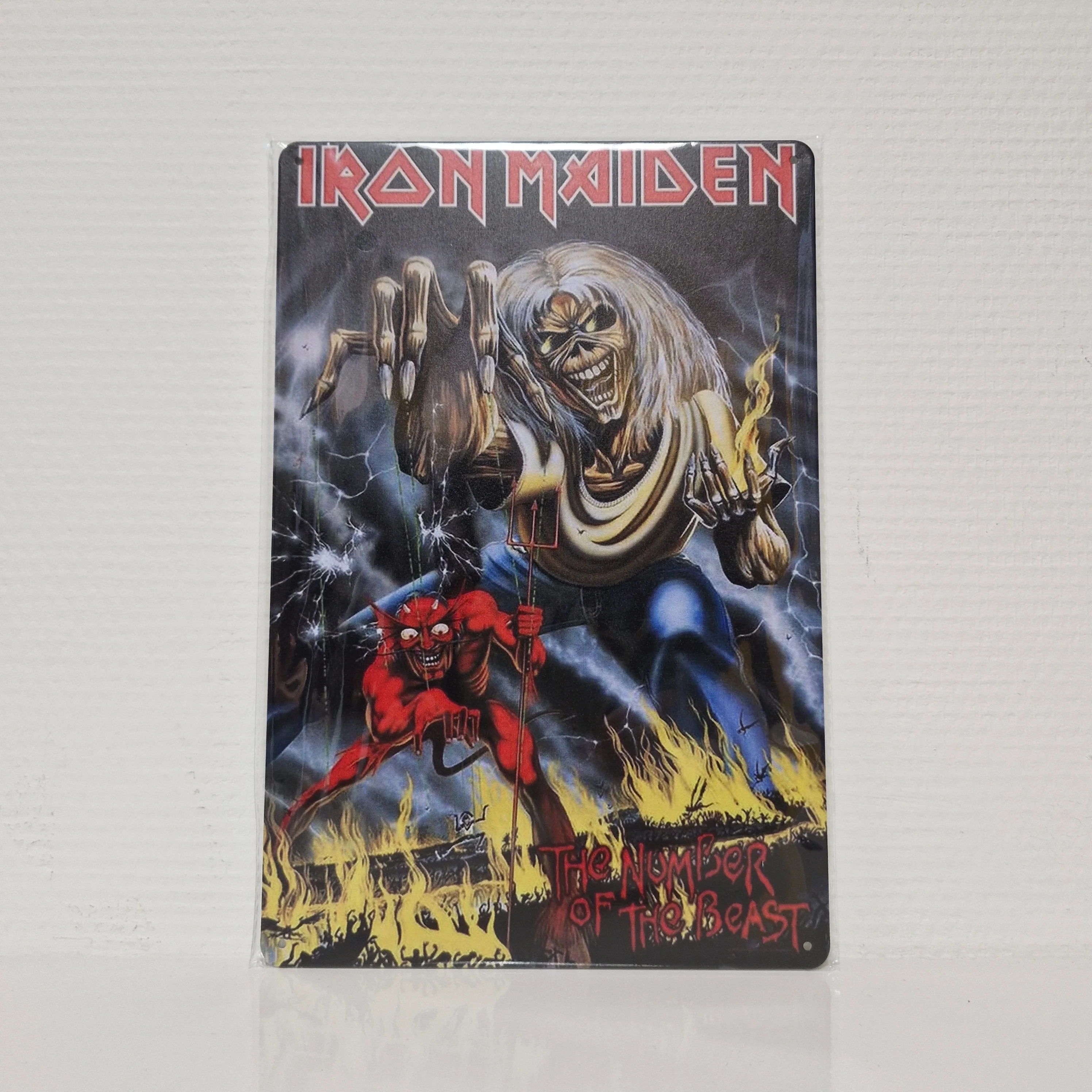 Metalen Wandbord – Iron Maiden – Number of the Beast