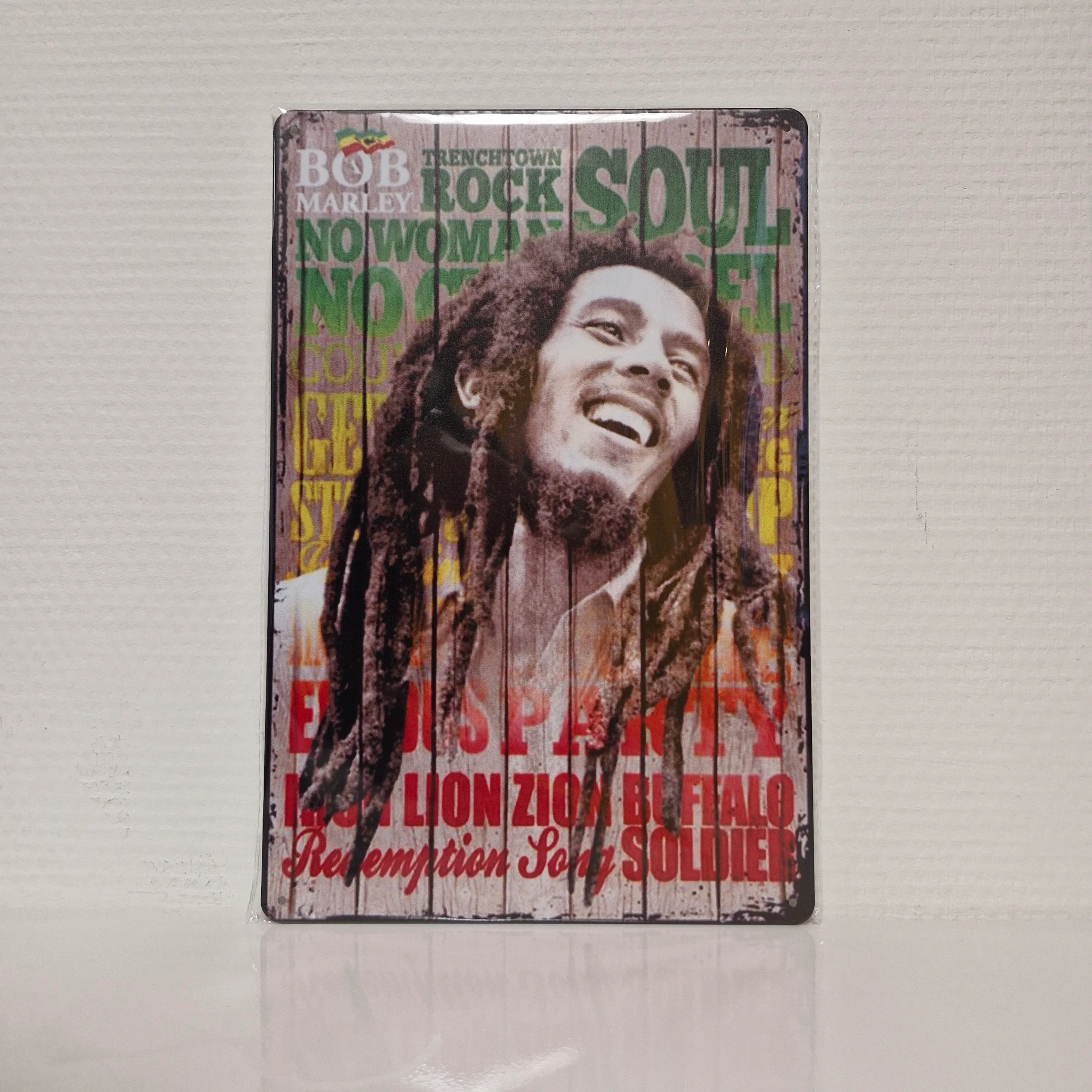 Metalen Wandbord – Bob Marley