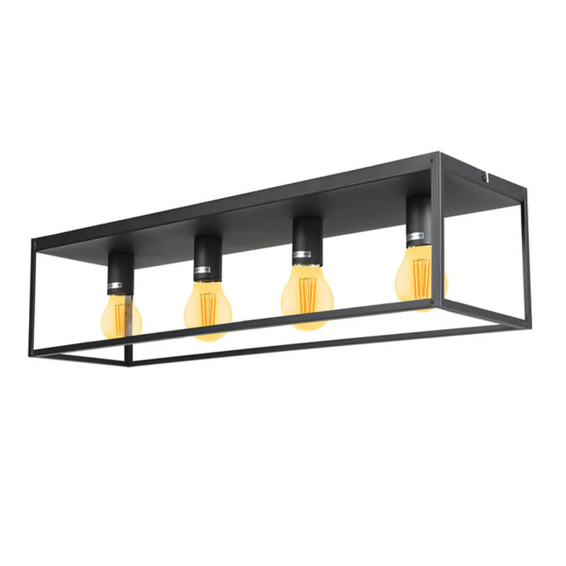 Trendy Plafondlamp zwart | Incl.Lichtbronnen | 16W | Dimbaar