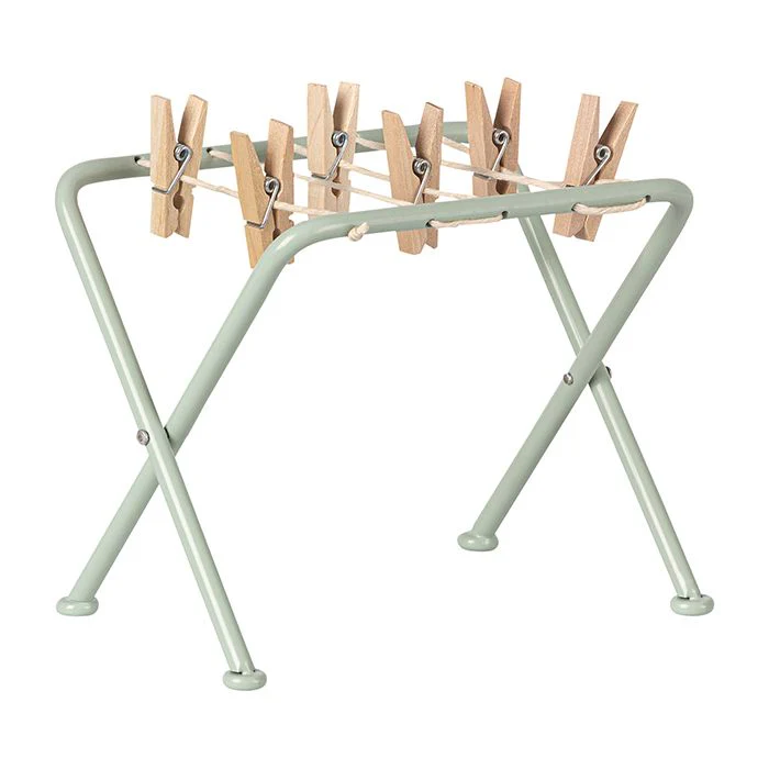 Maileg – Droogrekje met knijpers – Miniatuur.
