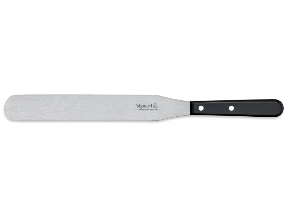 TRIANGLE Palet- spatel met knik RVS lemmet 25cm zwart ABS heft 37,5cm