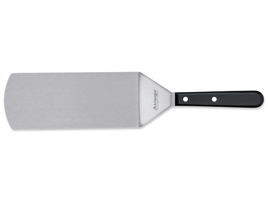 TRIANGLE Palet met knik breed RVS lemmet 20cm zwart handvat met twee nieten