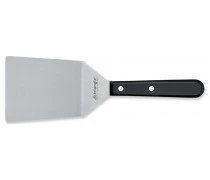TRIANGLE RVS Palet- Spatel met knik breed lemmet van 12cm zwart ABS heft