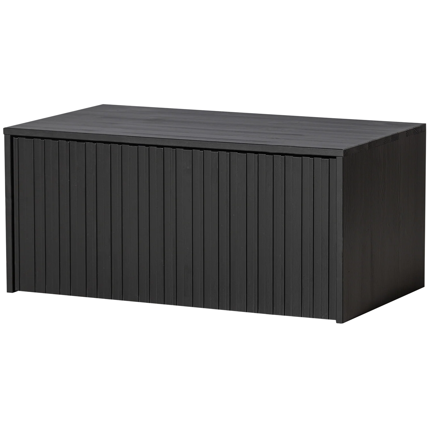 Woood New Gravure Kistbank grenen zwart