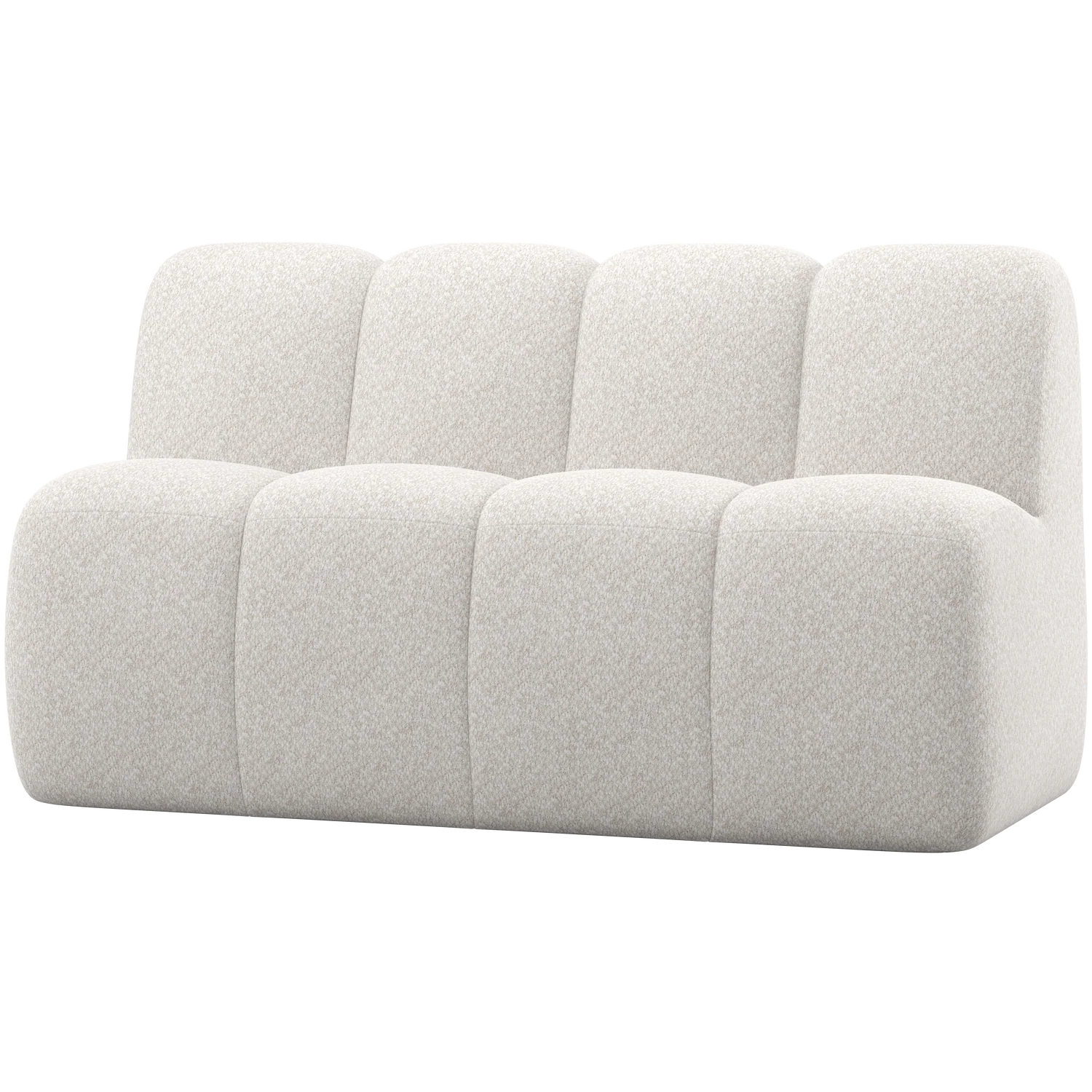 Woood Mojo Eetbank met rugleuning 164cm Wollig ecru