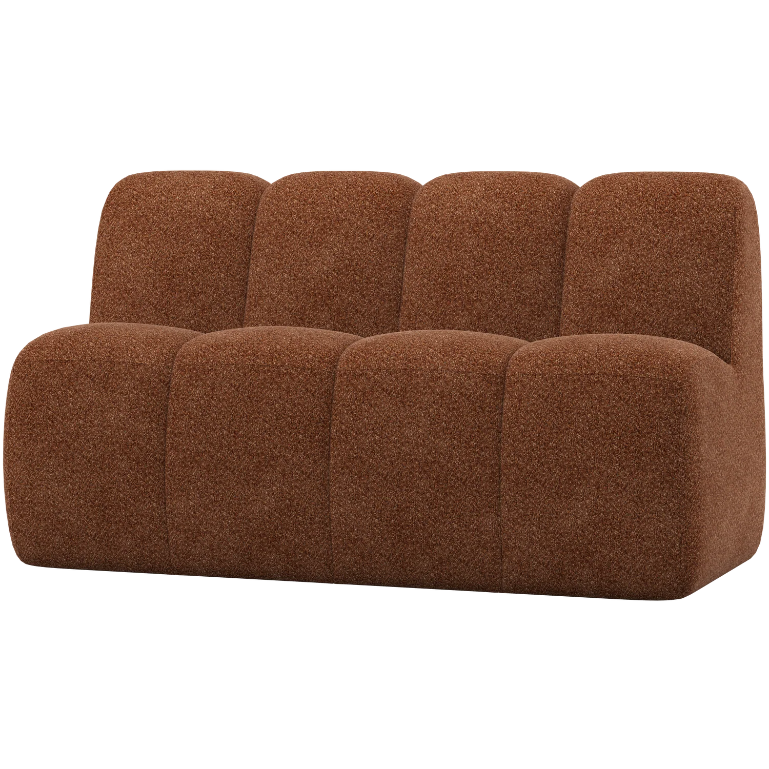 Woood Mojo Eetbank met rugleuning 164cm Wollig roestbruin
