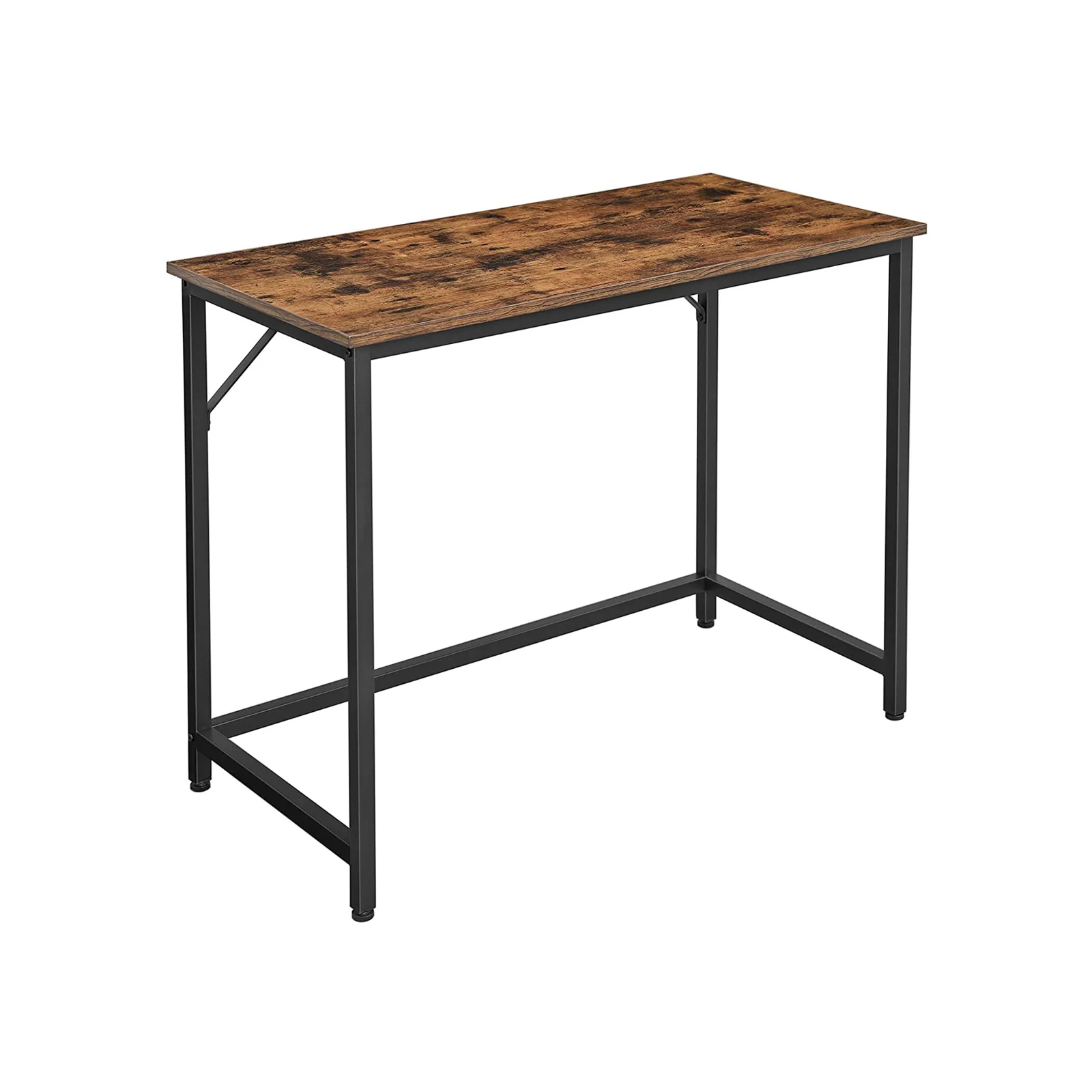 Bureau – 50 x 100 cm – Compact – Vintage bruin/zwart – Stalen frame