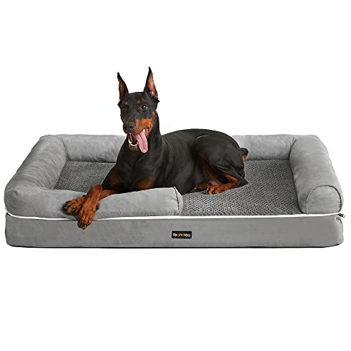 Hondenbed – Comfortabele hondensofa met afneembare hoes – Lichtgrijs