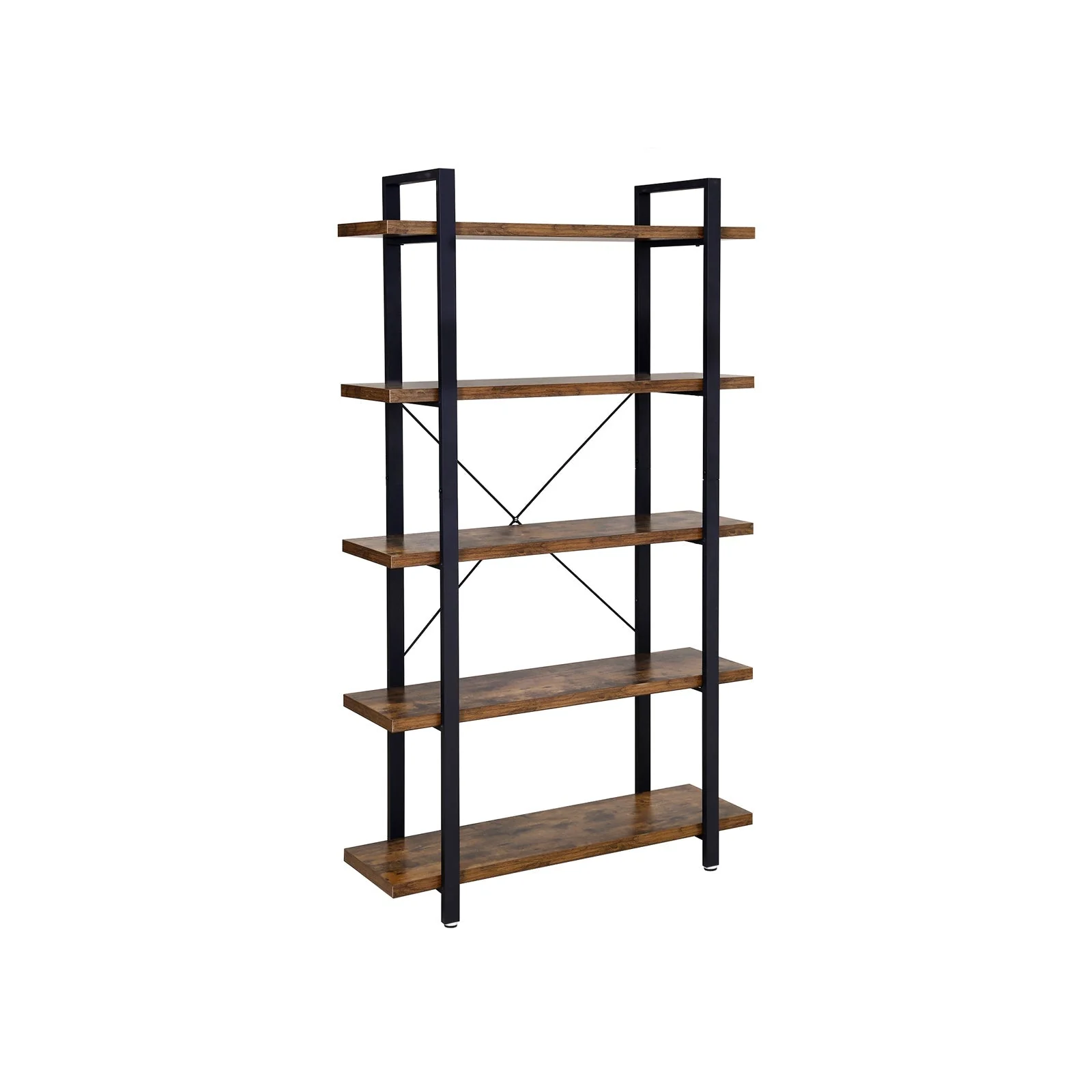 Boekenkast met 5 legplanken – Vintage design – 33,5 x 105 x 177,5 cm