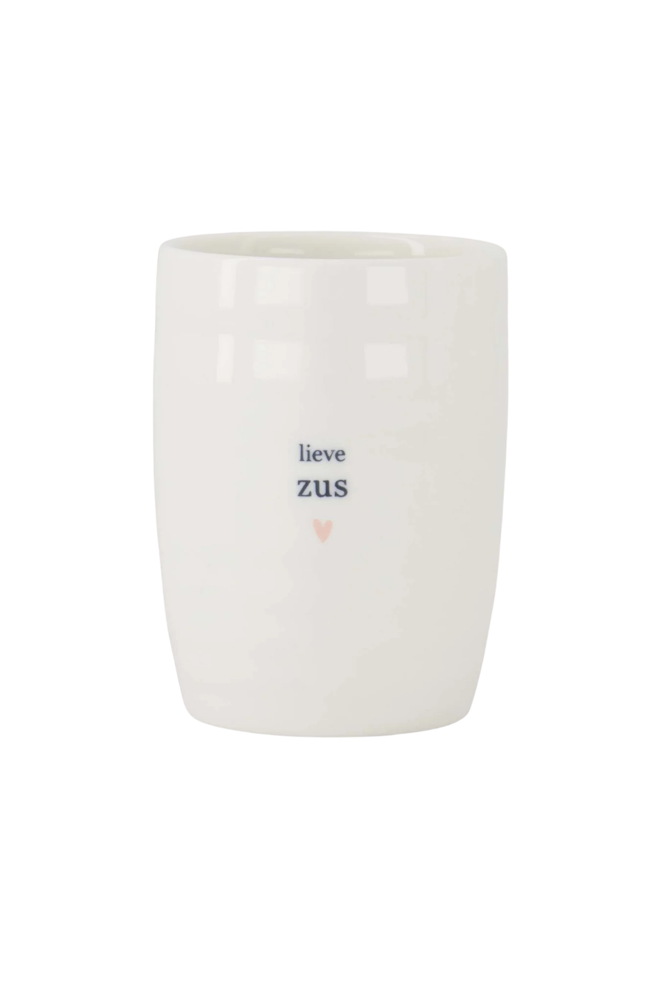 Zusss | Koffiemok lieve zus wit/roze