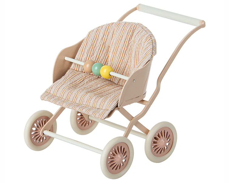 Maileg – Metalen kinderwagen – Rose.