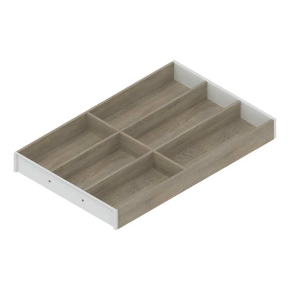 Bestekindeling houten ontwerp, Eik Bardolino, 450 mm L x 300 mm B