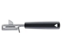 TRIANGLE dunschiller rechtshandig met bewegend mesje 19cm zwart kunststof PP heft
