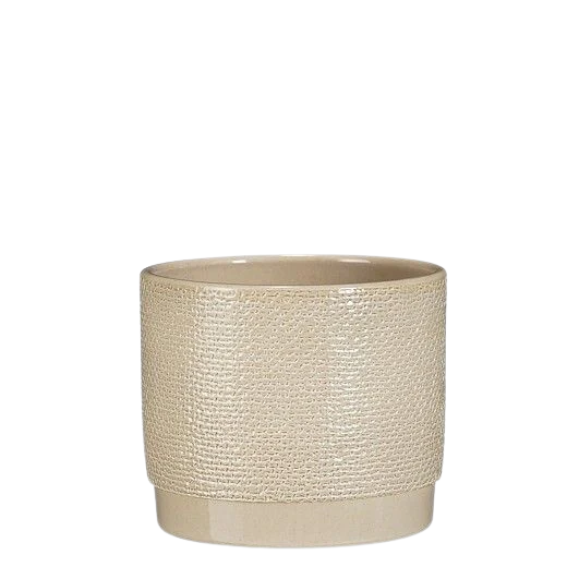 Selected by | Pot Maxim rond beige jute 23,5cm