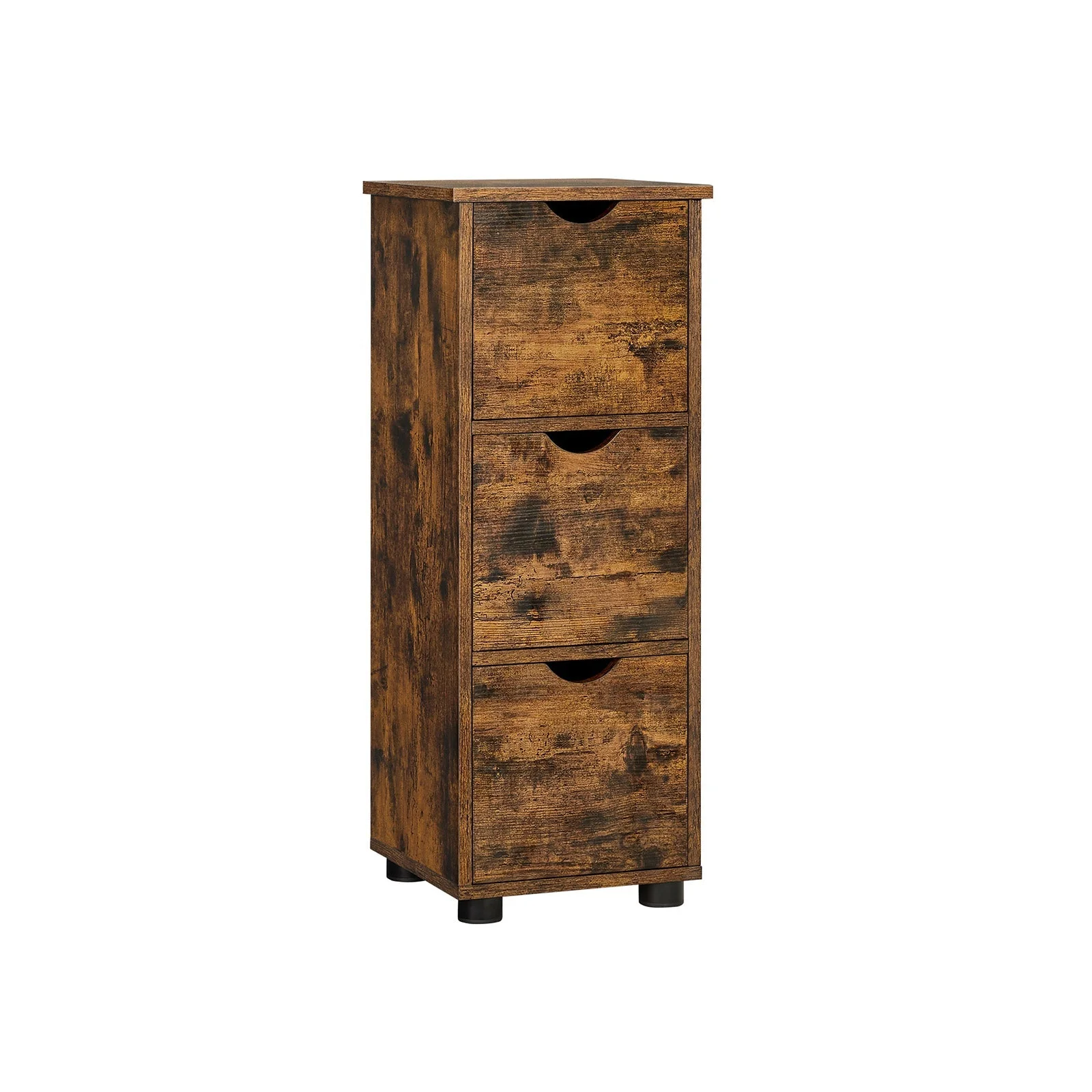 Badkamerkast – 3 lades – Vintage bruin