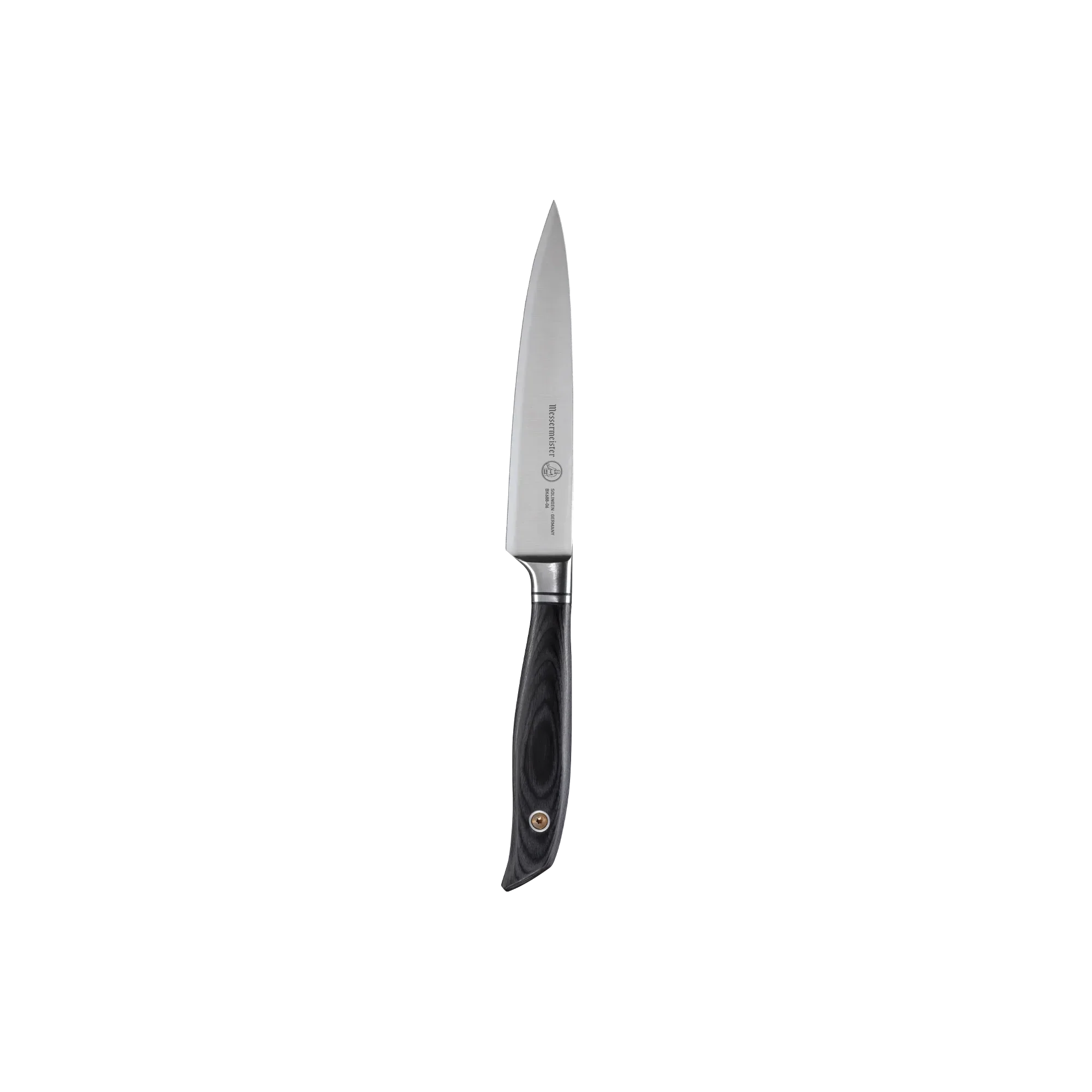 MESSERMEISTER collectie BLACKSMITH 15cm universeel-mes met zwart ebbenhouten heft