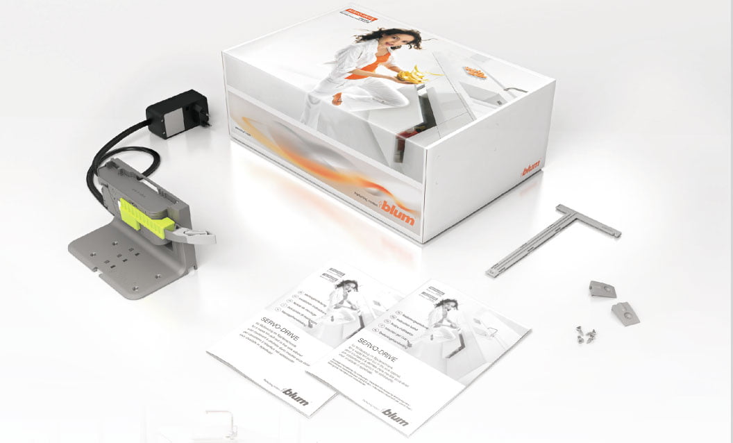 Blum SERVO DRIVE UNO STAANDE LADE (ladegeleiders onderin kast)