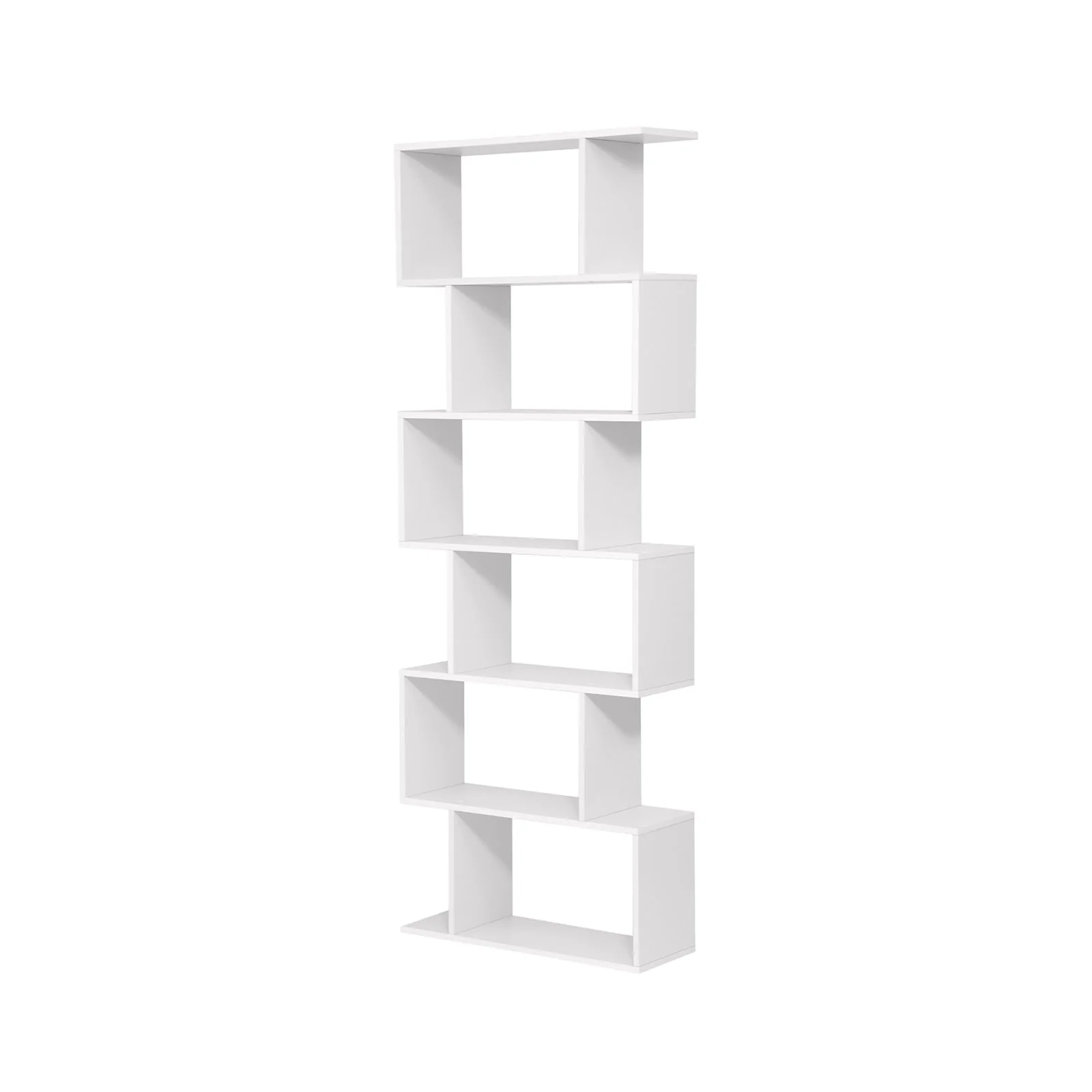 Boekenkast met 6 niveaus – Veiligheid door verankeringspunten – 70 x 24 x 190,5 cm