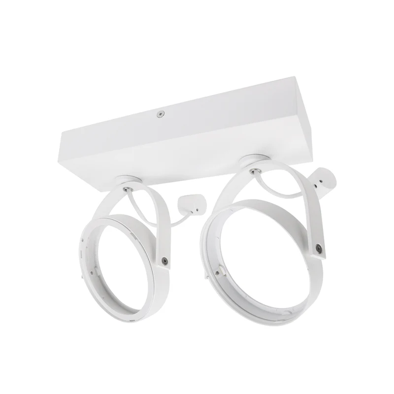 LED AR111 Opbouwarmatuur | Dubbel  | Wit | exclusief AR111 spot