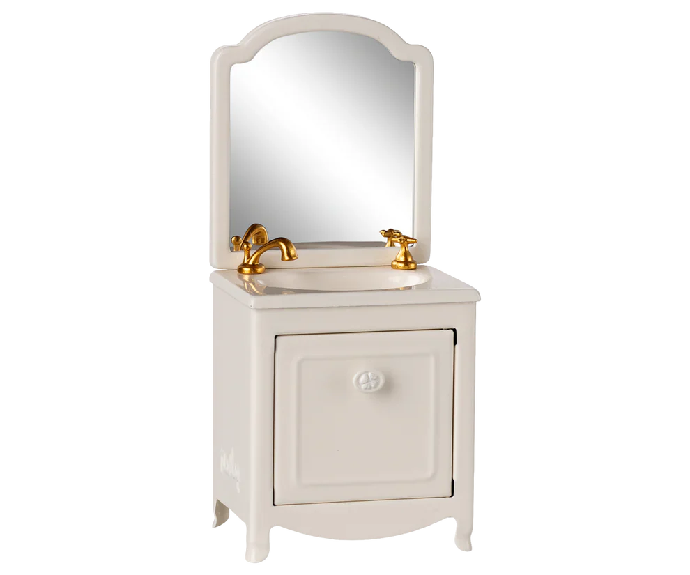 Maileg – Wastafel – Muis – Off White.