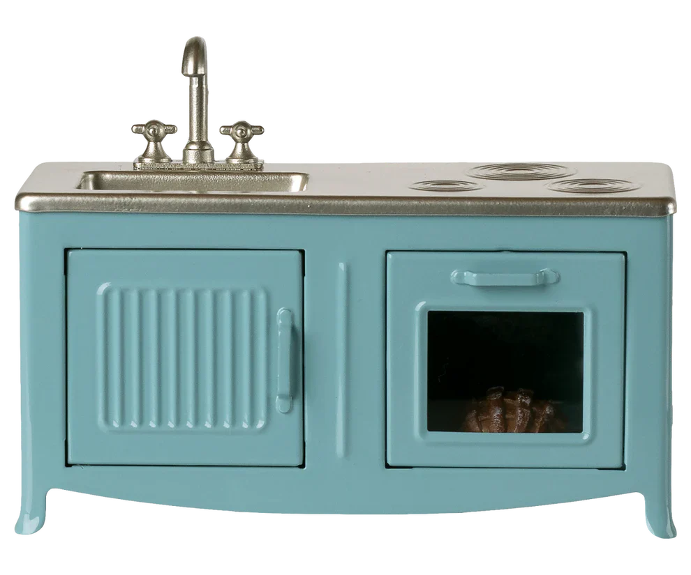 Maileg – Keuken – Muis – Lichtblauw.