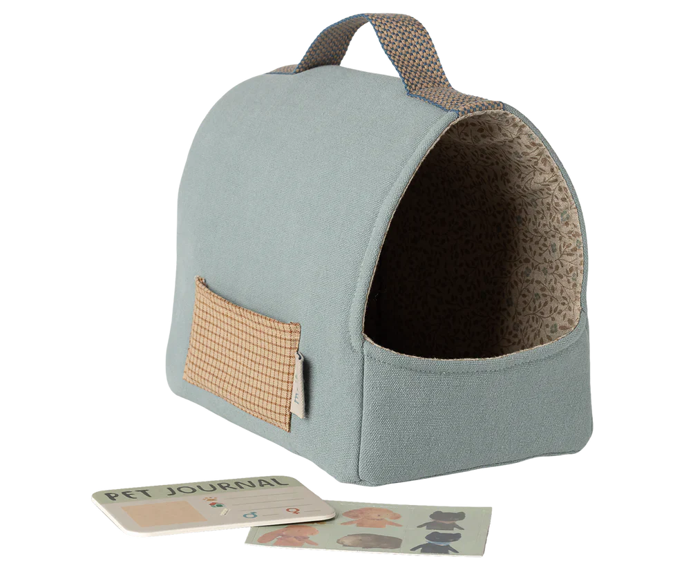 Draagmand Puppy – Dusty blue.