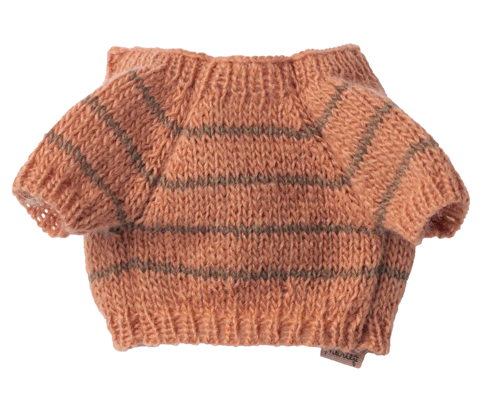 Maileg – Gebreide trui puppy – Coral.
