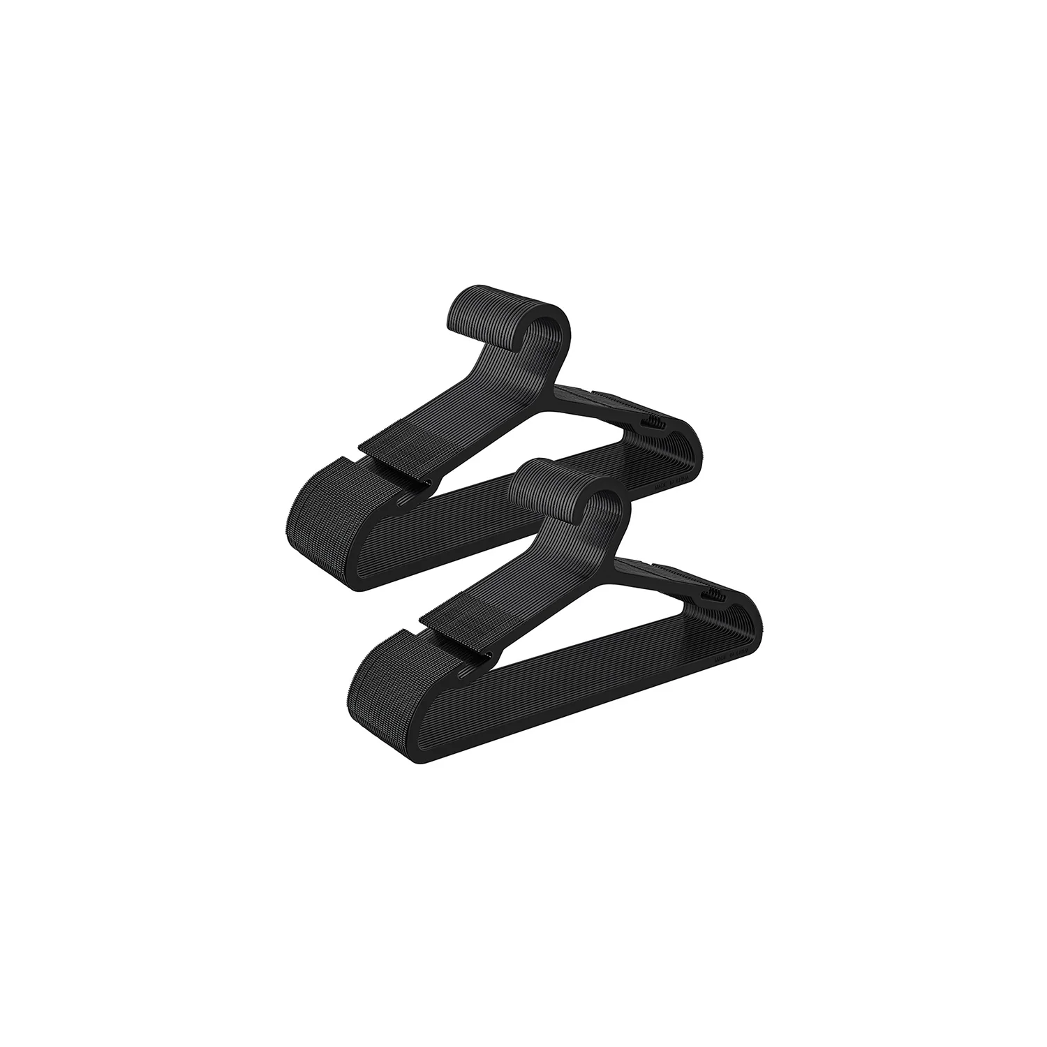 Kleerhangers Set van 50 – 41,7 cm Breed – Inktzwart
