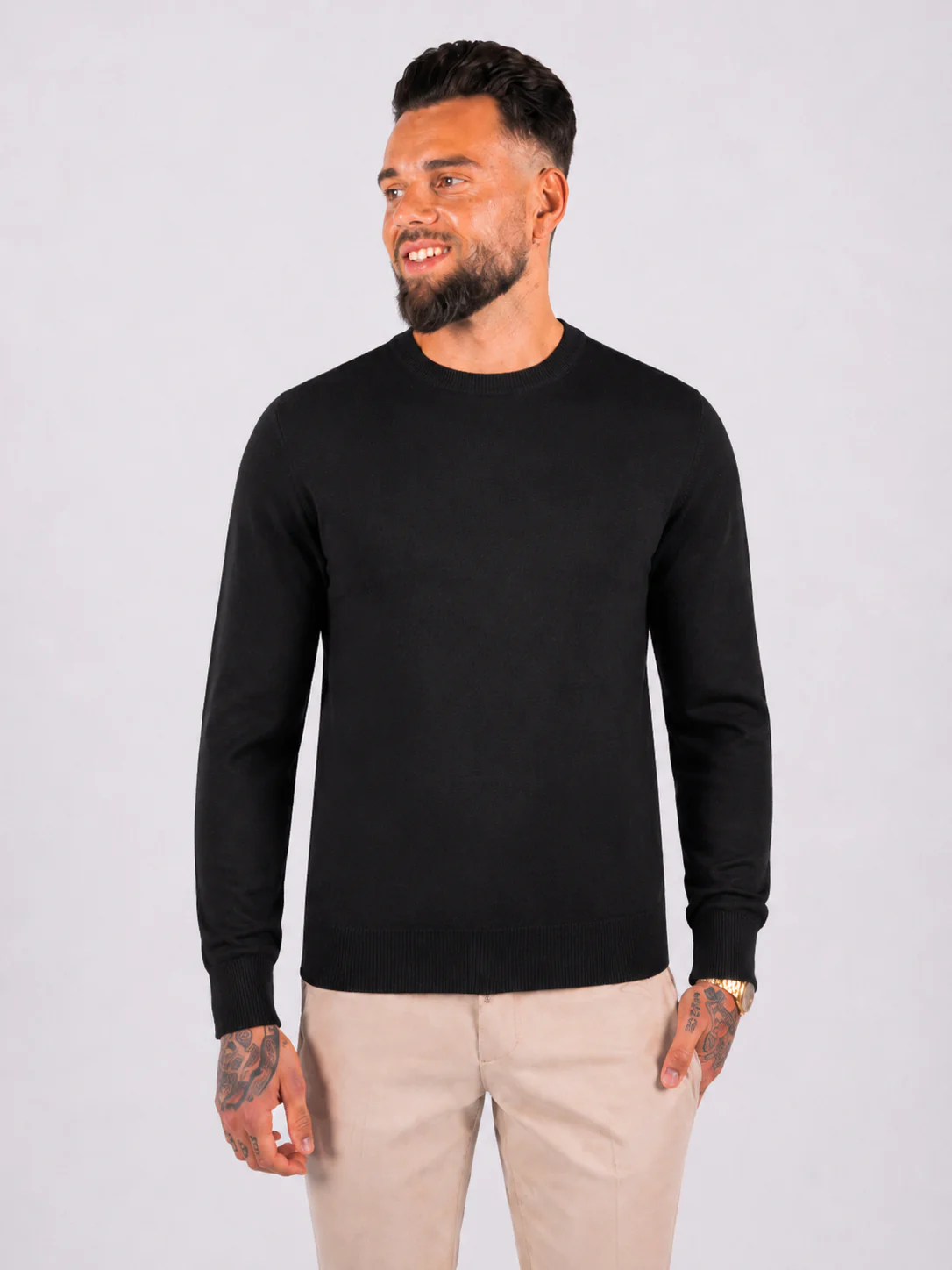 Pullover knitwear black