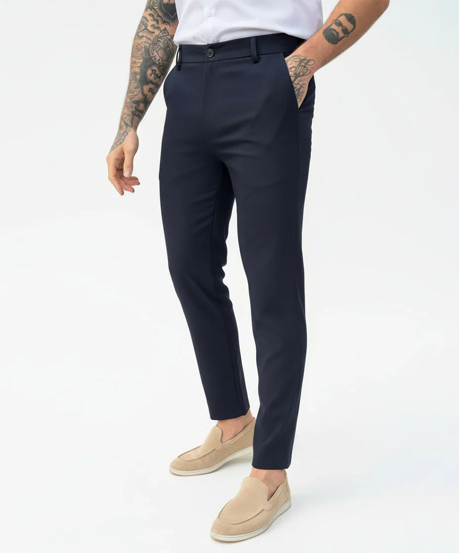 Pantalon chic straight fit navy blue Pantalon chic straight fit navy blue