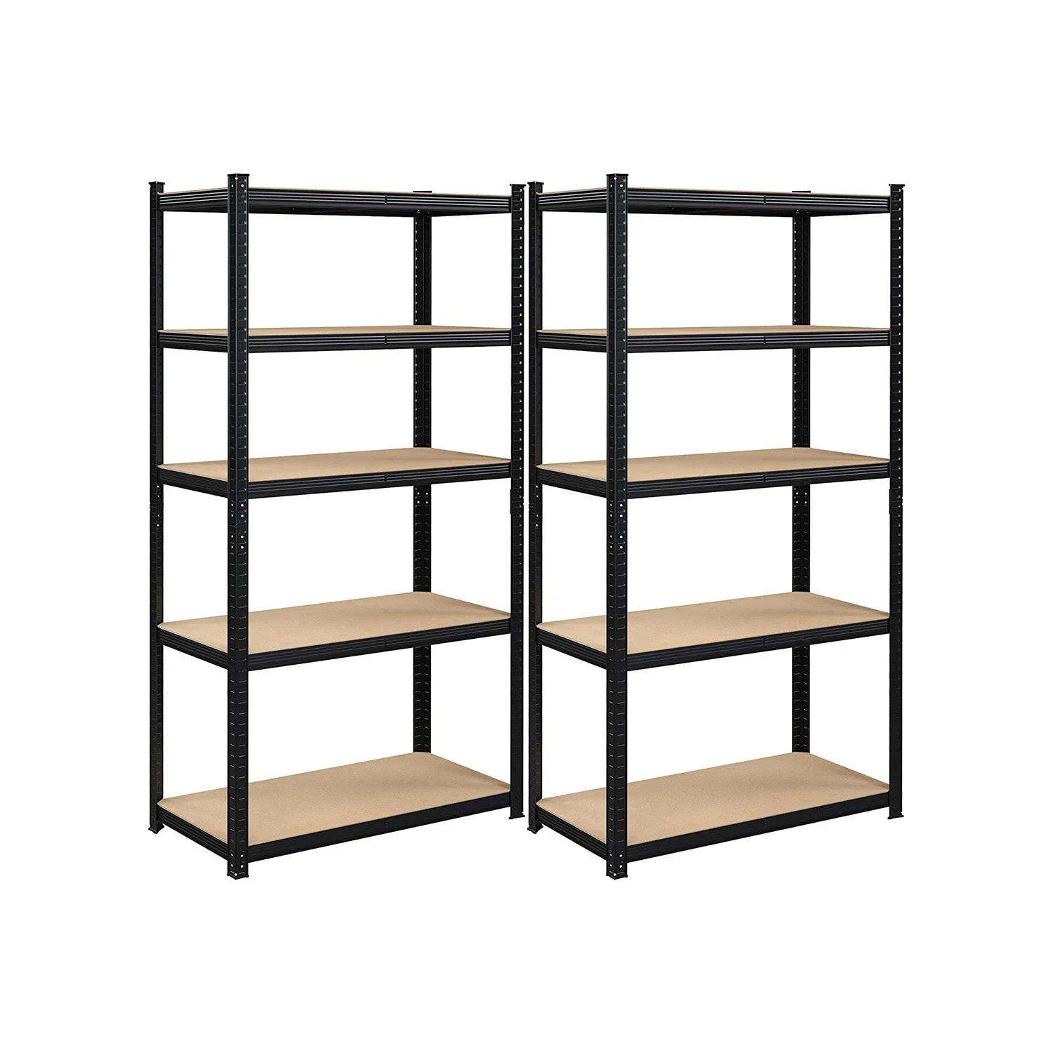 Set van 2 Stellingkasten – 200 x 100 x 50 cm – 120 kg draagvermogen per plank – Staal