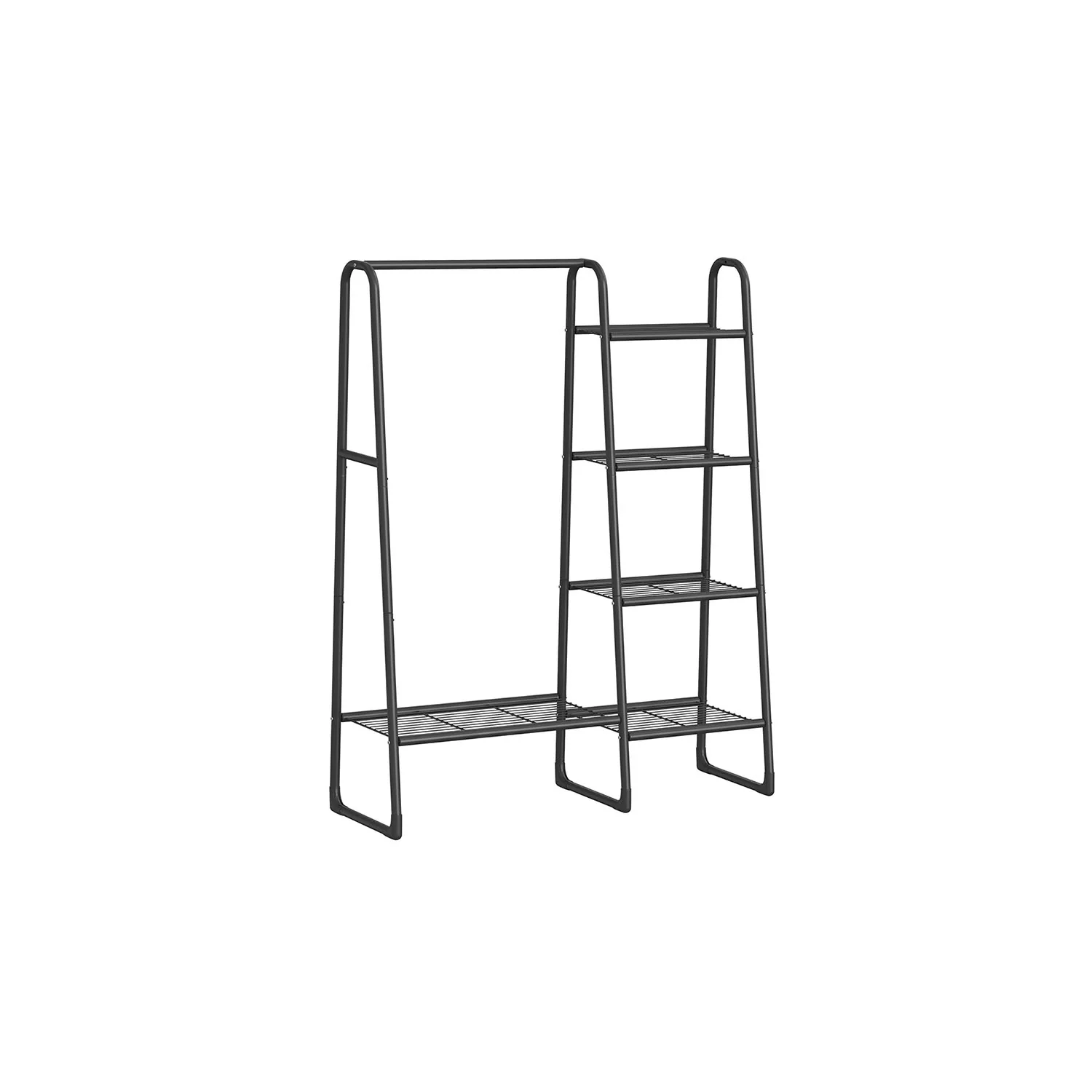 Kledingrek – 40 x 101,7 x 153,3 cm – Met legplanken – Tot 25 kg aan de hangstang – Tot 70 kg totaal