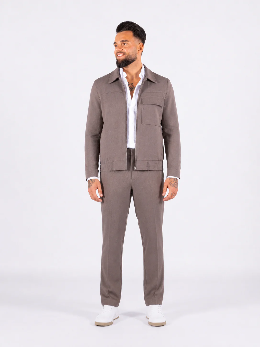 Jacket & Pantalon Matching Set – Grey