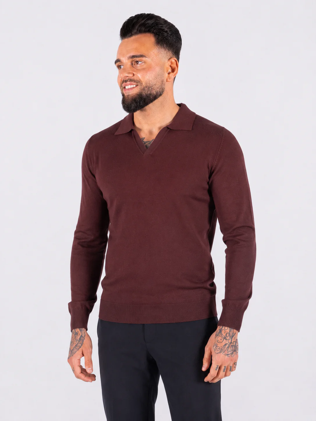 Polo Knitwear Long Sleeve Brown Polo Knitwear Long Sleeve Brown