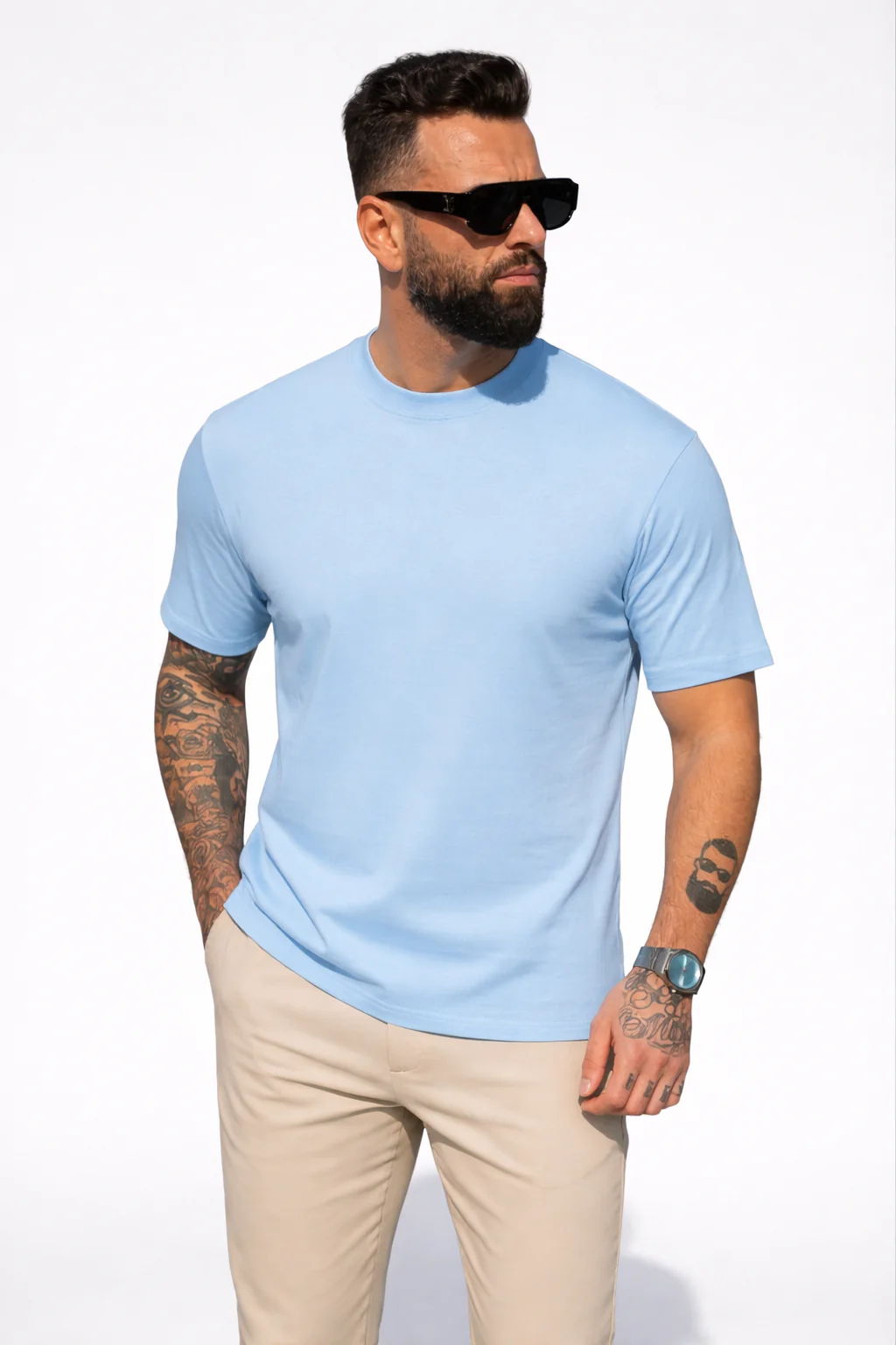 Frankies T-Shirt Light Blue