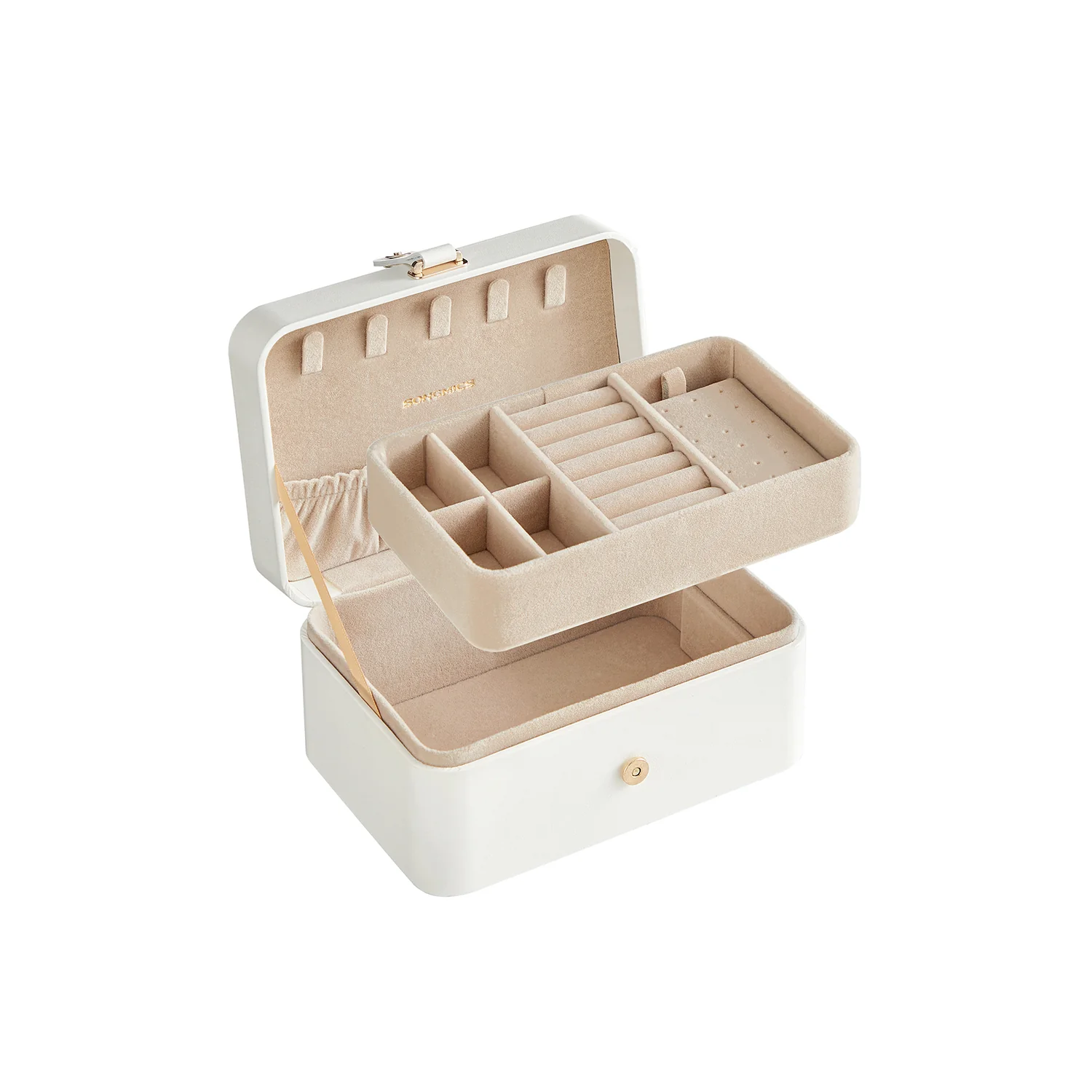 Sieradendoosje – voor grotere accessoires – wolkwit