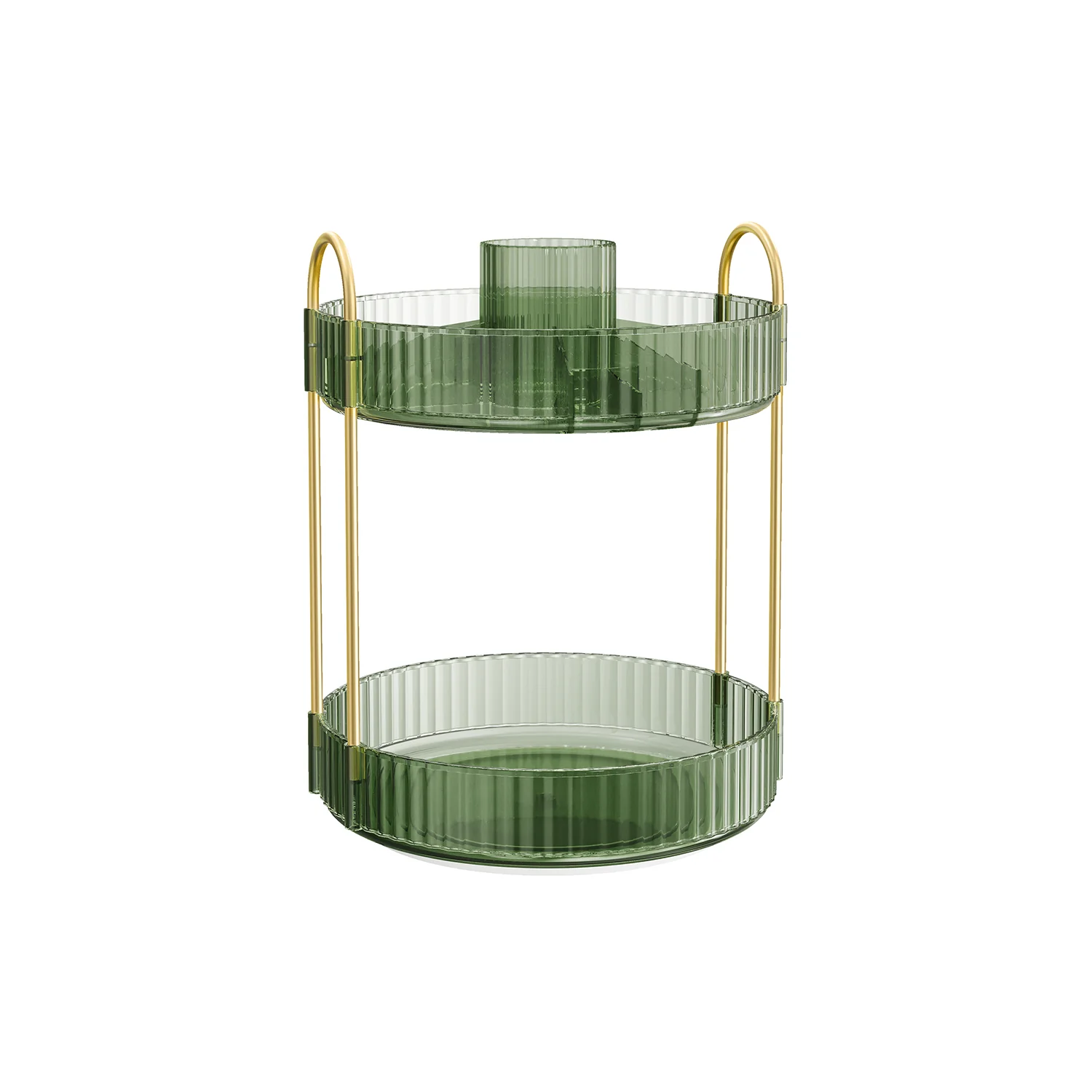 Make-up organizer – 360° draaibaar – lichtgroen