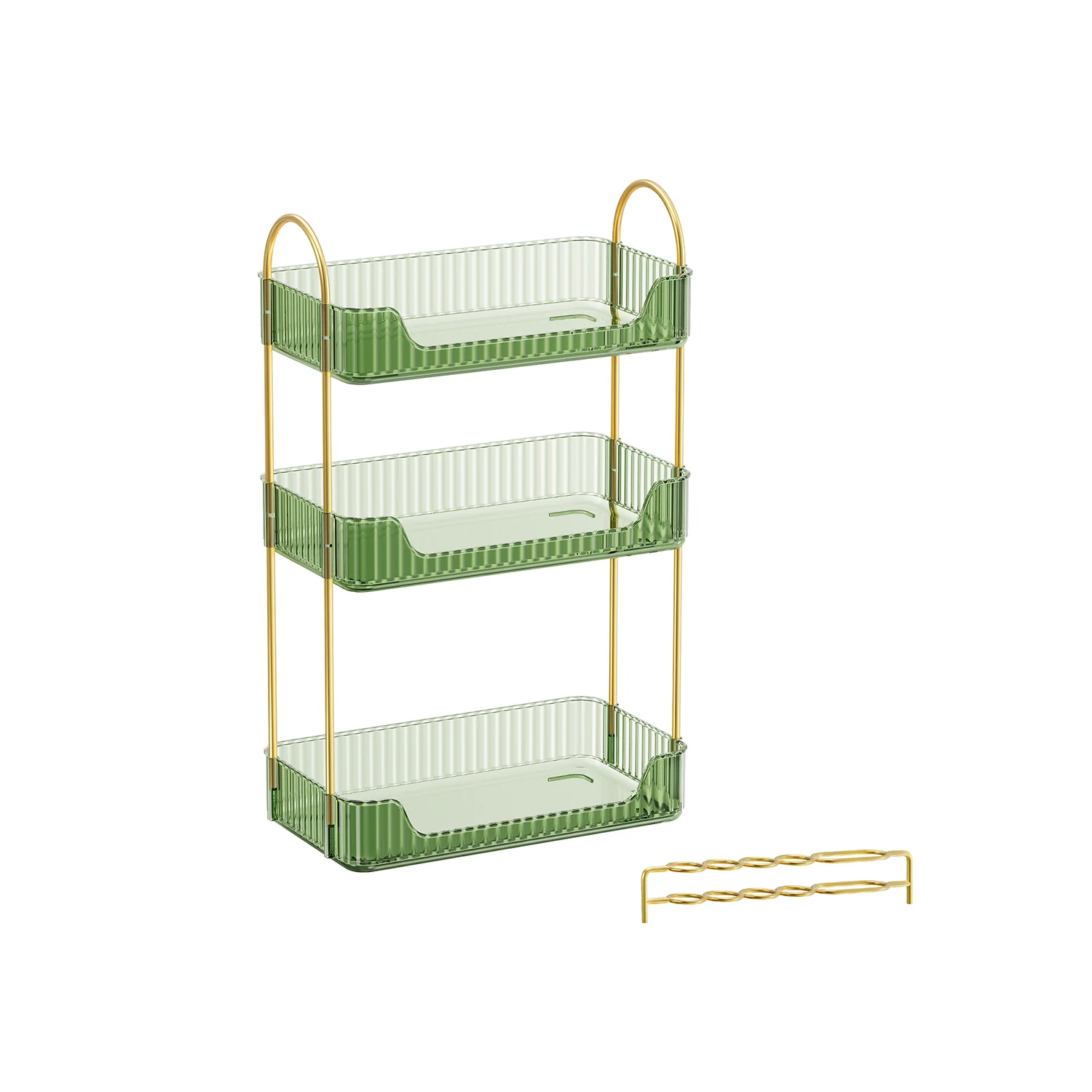 Make-up organizer – stijlvol en praktisch – lichtgroen