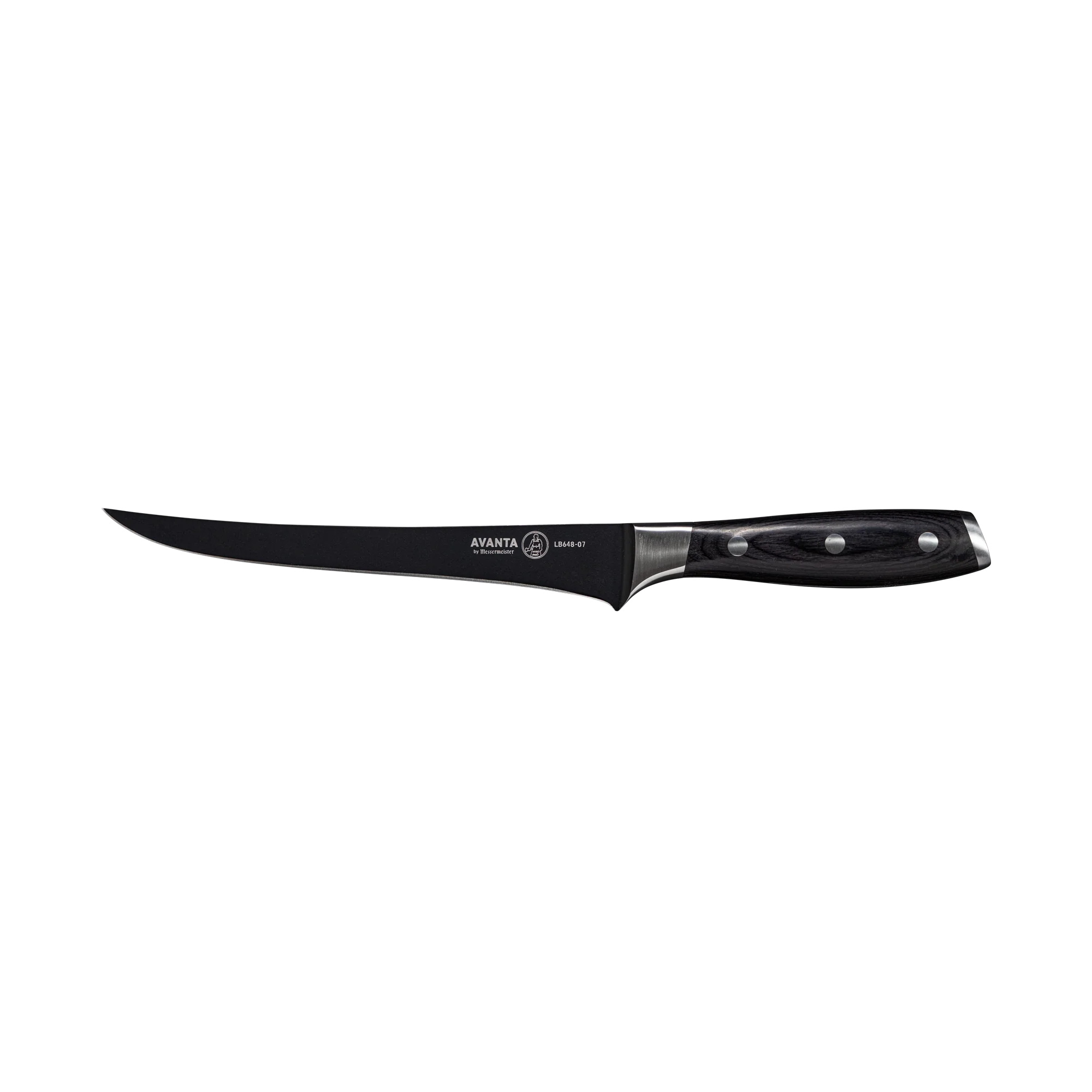MESSERMEISTER BENNIE KENDRICK 18cm fileermes met zwart Pakkawood heft
