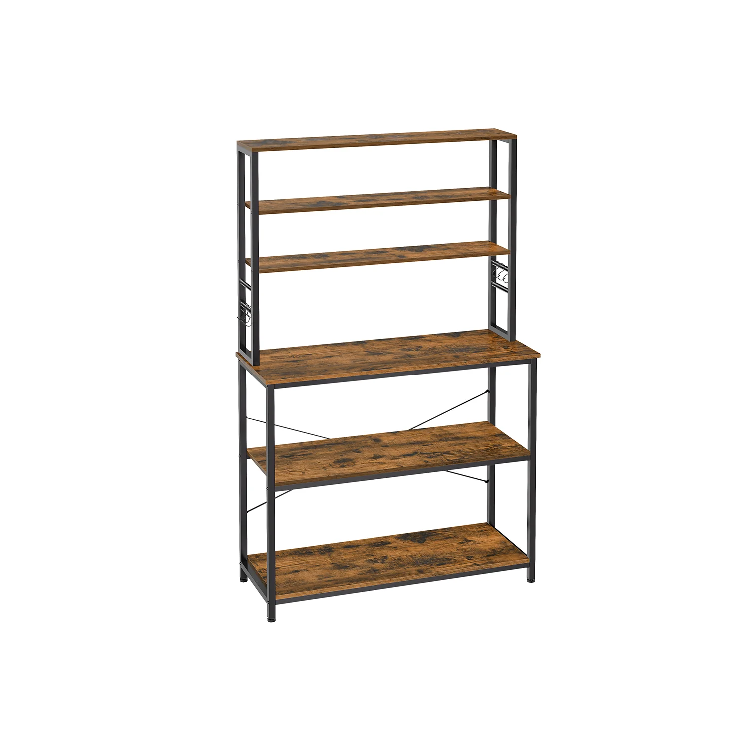 Keukenplank – industrieel design – vintage bruin en zwart