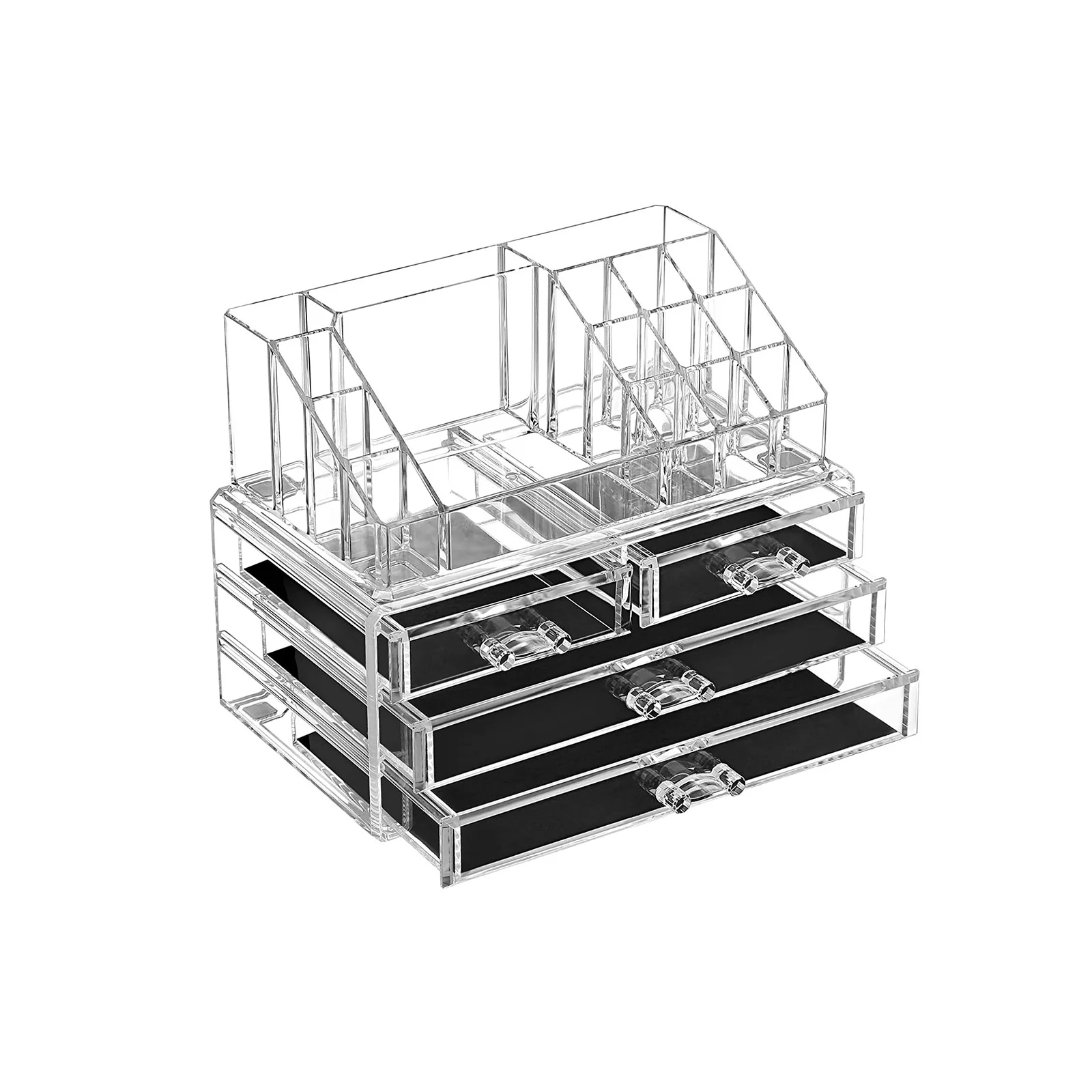 Cosmetische organizer – met 4 lades – wit